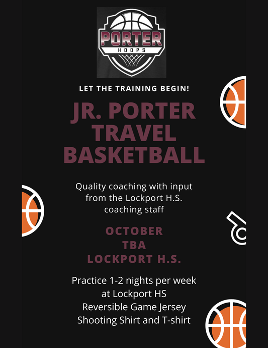 Jr. Porters Basketball-TRYOUTS LATE AUGUST